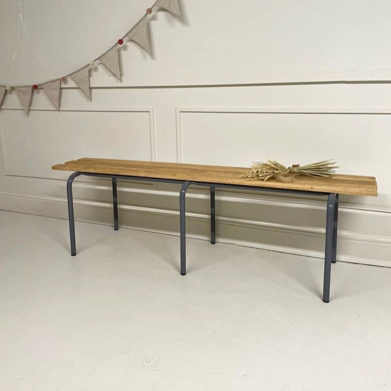 Banc d'écolier vintage 160 cm - Tendre Gomme