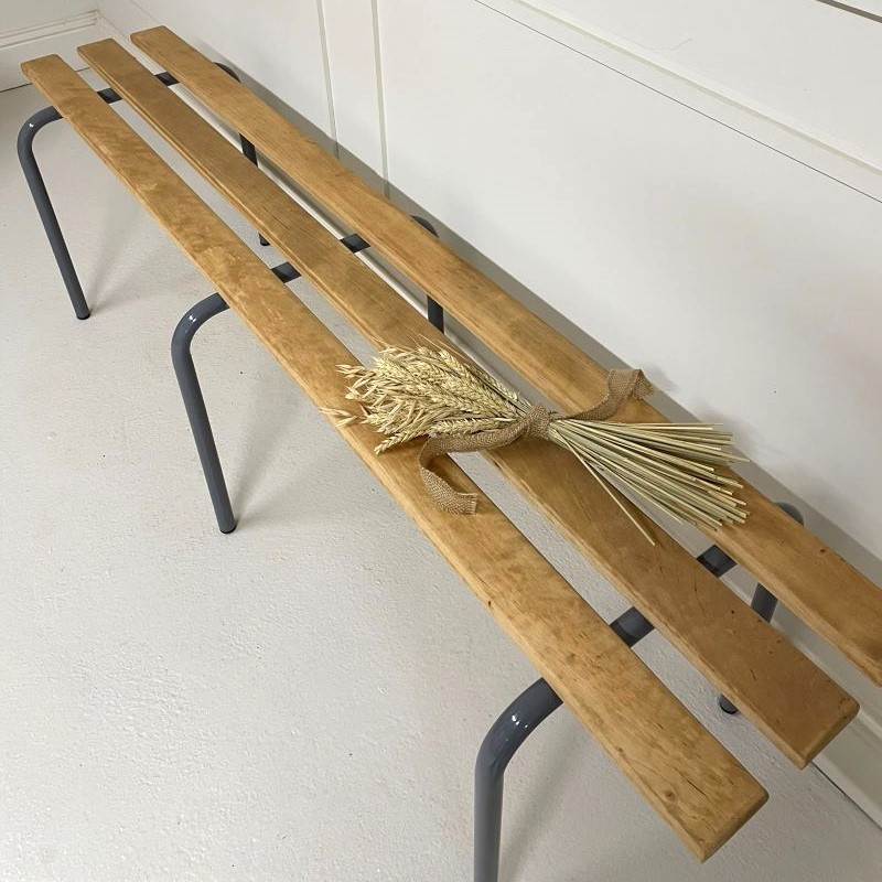 Banc d'écolier vintage 160 cm - Tendre Gomme