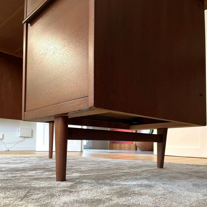 Bureau style scandinave vintage en teck – Image 10