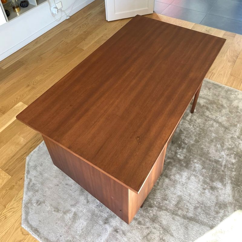 Bureau style scandinave vintage en teck – Image 3