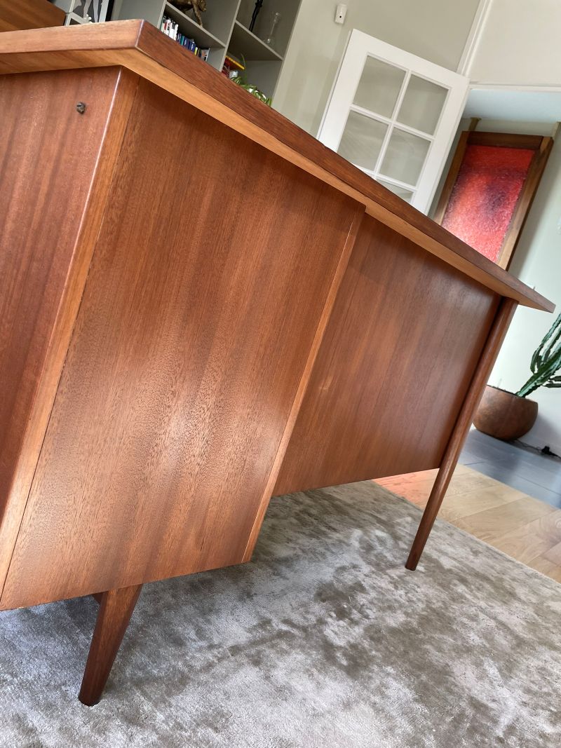 Bureau style scandinave vintage en teck – Image 4