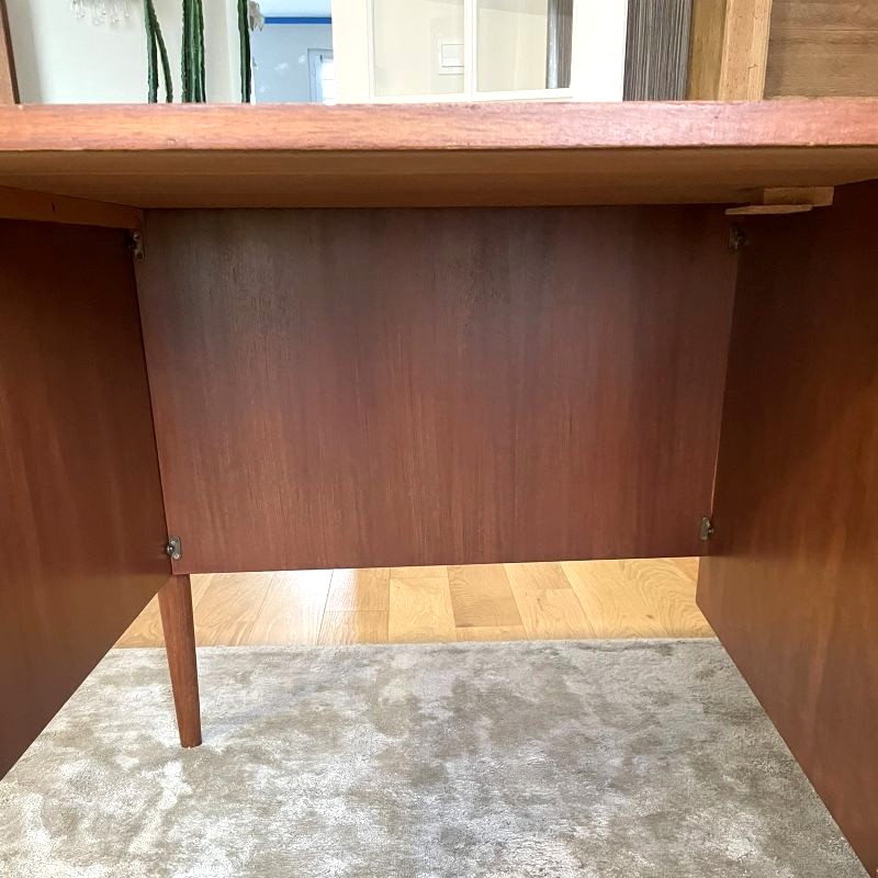 Bureau style scandinave vintage en teck – Image 9